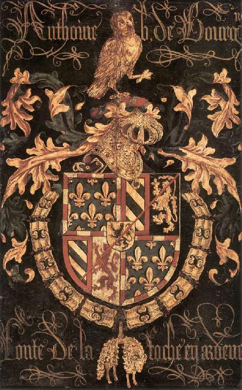 COUSTENS, Pieter Coat-of-Arms of Anthony of Burgundy df oil painting picture